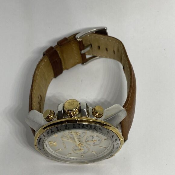 Michael Kors Grayson MK8185 Men's Brown Leather Analog Dial Quartz Watch UC796 - Picture 8 of 12